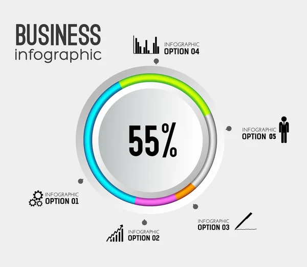 Анотація Web інфографіки — стоковий вектор