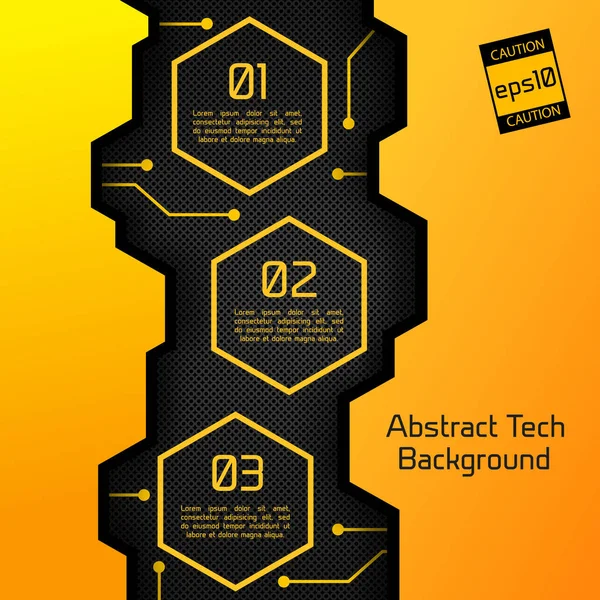 Astratto Tech sfondo Poster — Vettoriale Stock