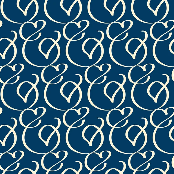 Fond bleu sans couture avec motif blanc — Image vectorielle