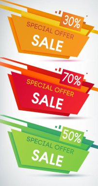 Üç satış afiş ayarla