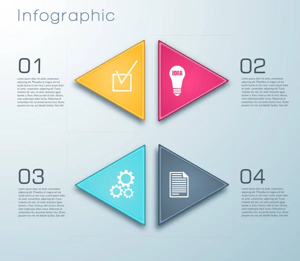 Web-Infografik-Vorlage — Stockvektor