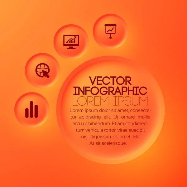 Web-Infografiken für Unternehmen — Stockvektor