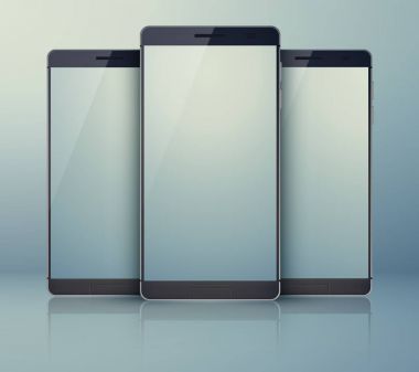 Üç parçalı kıyafet Smartphone koleksiyonu
