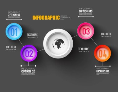 Ekip çalışması Infographic şablon seçenekleri
