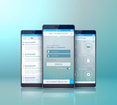 Mobil kullanıcı arayüzü tasarım konsepti