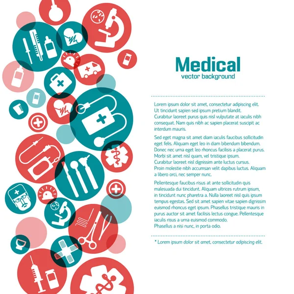 Lékařská věda plakát — Stockový vektor