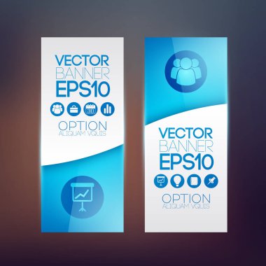 İş Infographic dikey afiş