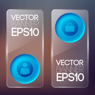 İş cam dikey afiş