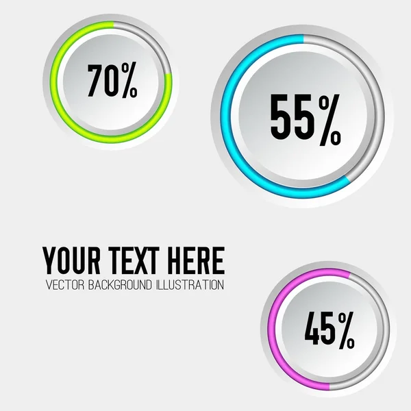 Concepto abstracto de diseño de infografía empresarial — Vector de stock