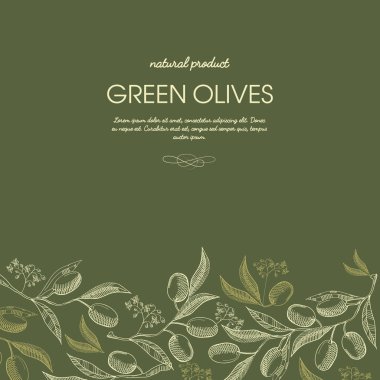 Soyut kroki çiçek şablon