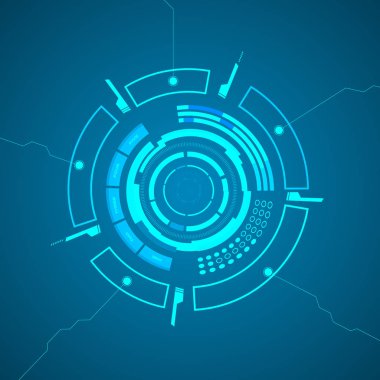 Modern sanal teknoloji arka plan afiş