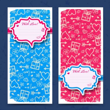 Sevgililer günü dikey afiş