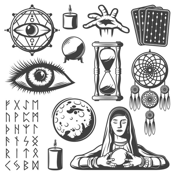 Винтажный набор мистических слонов
