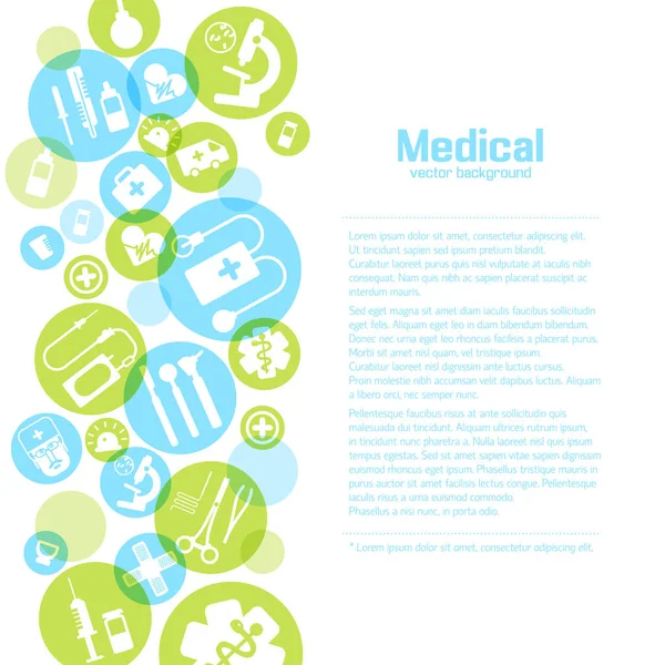 Affiche de lumière de traitement médical — Image vectorielle