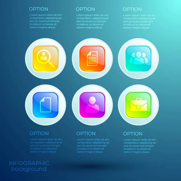 Vorlage für Geschäftsinfografien — Stockvektor