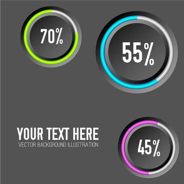 Infographies commerciales abstraites — Image vectorielle