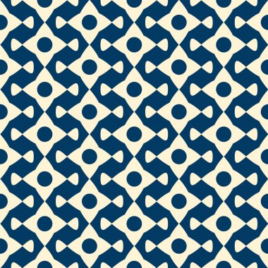 Vektör seamless modeli nesnelerini tekrarlayan olan. Tek renkli minimalist grafik tasarım.