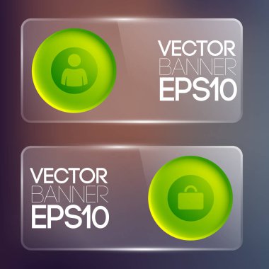 Web soyut şeffaf yatay Banner