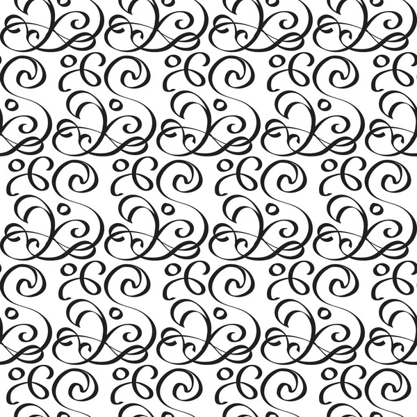 Abstract Monochrome Seamless Pattern — Stock Vector