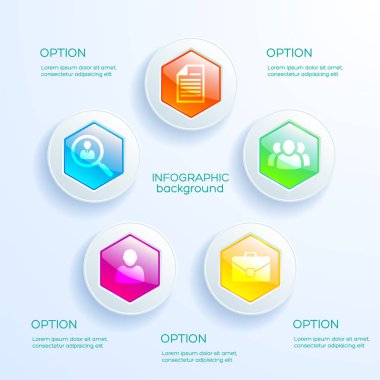 Web soyut Infographic kavramı