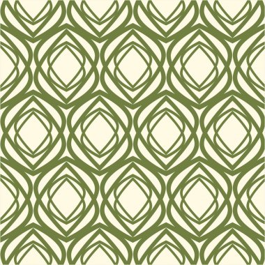 Beyaz ve yeşil kaleydoskop Seamless Modeli