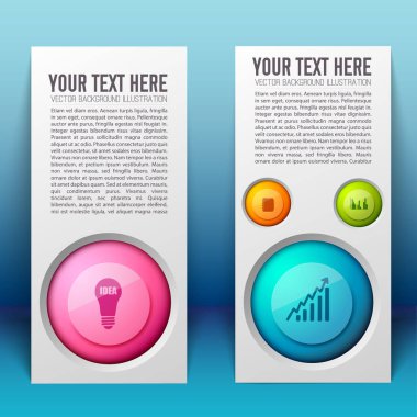 Web iş Infographic dikey Bannerlar