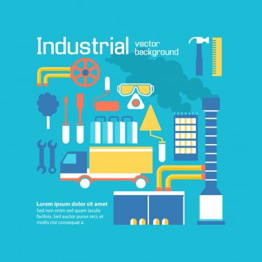 Endüstriyel vektör arka plan dekoratif tasarım