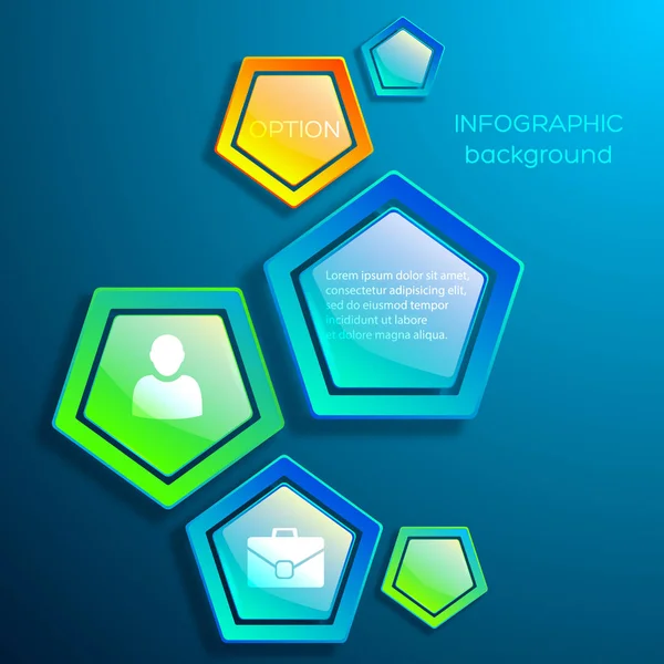 Web-Infografik-Vorlage — Stockvektor