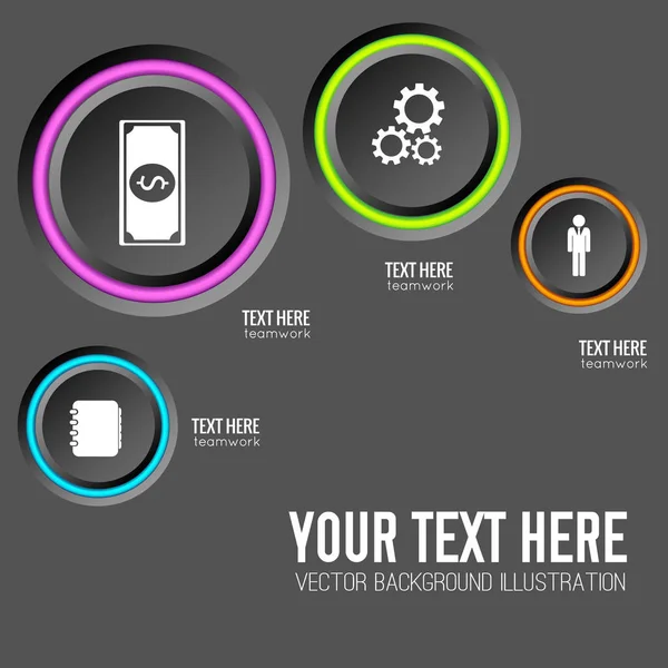 Concepto de Infografía Web — Vector de stock