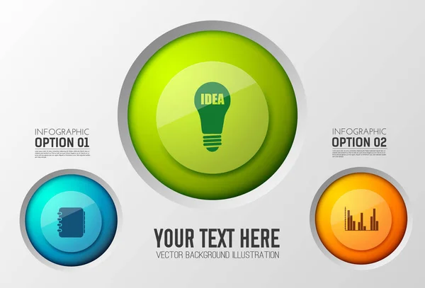 Plantilla de infografía empresarial — Vector de stock