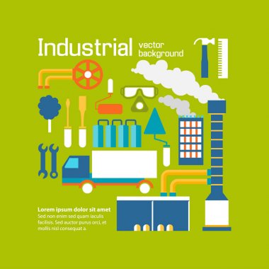 Endüstriyel vektör arka plan dekoratif tasarım