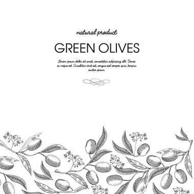 Tipografi tasarım dekoratif kartı kroki