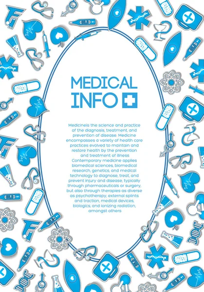 Modèle de traitement médical — Image vectorielle