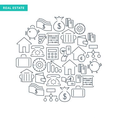 Mali çizgili Icons Collection