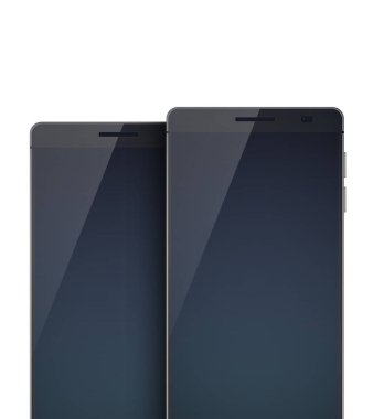 Modern kavram akıllı telefonlar koleksiyonu ayarla