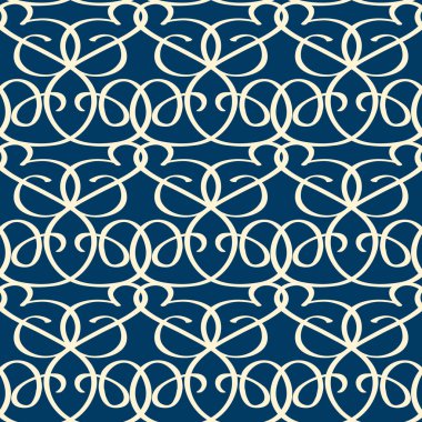 Beyaz bantlar büküm ile kesintisiz mavi arka plan