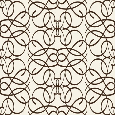 Çizgi stili Arabesk Seamless Modeli 