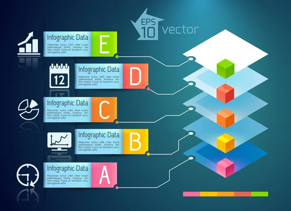 Geschäftspräsentation infografisches Konzept — Stockvektor