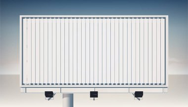 Arkadan Görünüm boş yatay Billboard