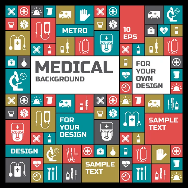 Medicinsk Design bakgrund — Stock vektor