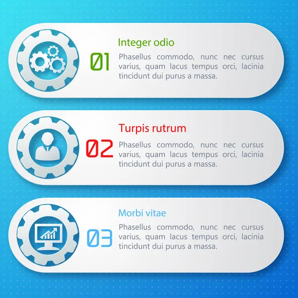 비즈니스 배너 세트 — 스톡 벡터