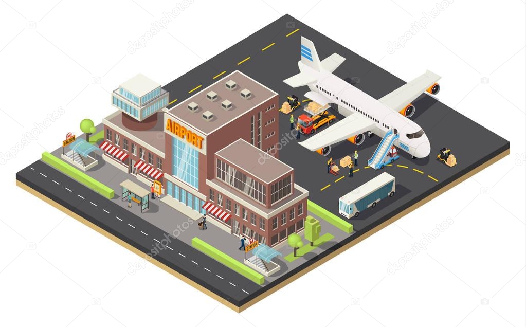 Isometric Air Logistics Concept