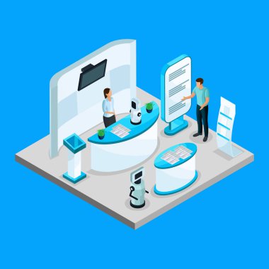 İzometrik Robotik sergi şablonu