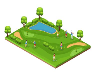 İzometrik Golf Sahası kavramı