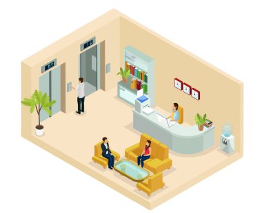 İzometrik Office Hall kavramı