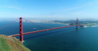 Golden Gate Köprüsü 'nün havadan görüntüsü, San Francisco