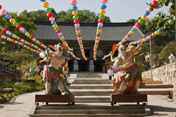 Papír lampion buddhista templom — Stock Fotó