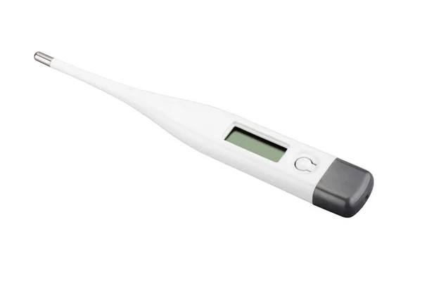 Digital termometer isolerad på vit bakgrund — Stockfoto