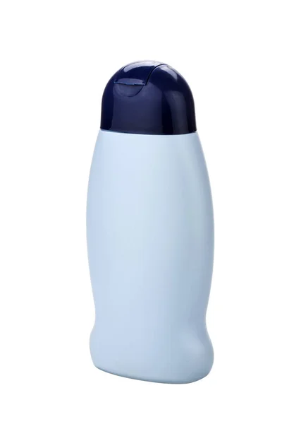 Boş plastik kozmetik ya da şampuan şişesi — Stok fotoğraf