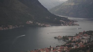 Kotor Boka Körfezi manzarası, Karadağ 2019